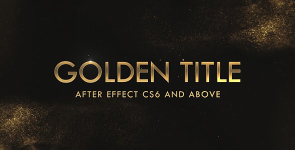 Videohive Golden & Silver Titles Titles template preview