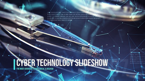 Videohive Cyber Technology Slideshow 21349251 Video Displays template preview
