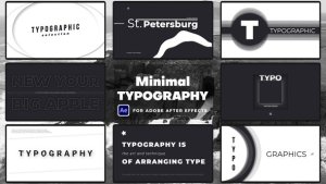 Videohive Minimal Typography 50716080 Video Displays template preview