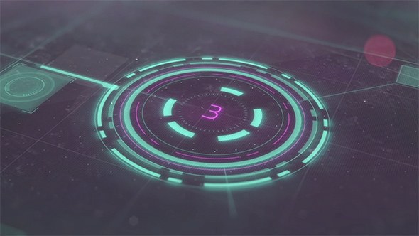 Futuristic Cinematic Trailer Video Displays template preview