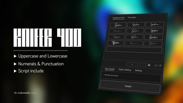 Videohive Animated Typeface - Knifer 400 Titles template preview