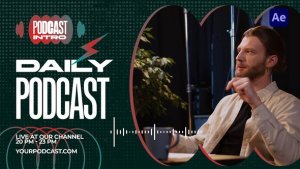 Videohive Podcast Intro 53712757 Video Displays template preview