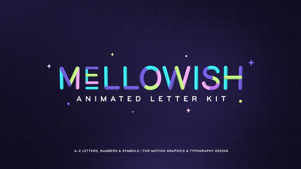 Videohive Mellowish Animated Letter Kit Titles template preview