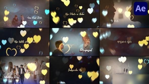 Videohive Wedding Love Story for After Effects Openers template preview