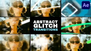 Videohive Abstract Grunge Glitch Seamless Transitions | After Effects 58336165 Elements template preview