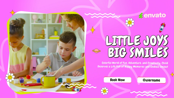 Videohive Kids Promo Slideshow 56419290 Video Displays template preview