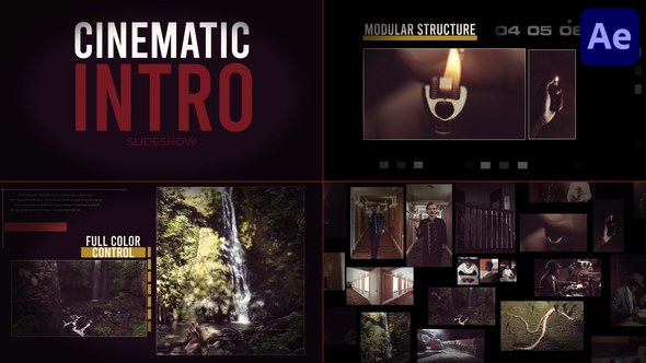 Videohive Cinematic Intro Slideshow for After Effects Openers template preview