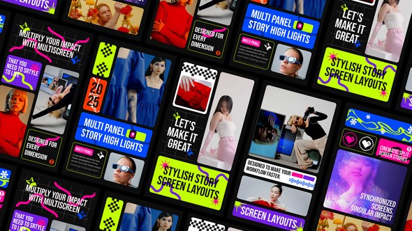 Videohive Multiscreen Reels Elements template preview