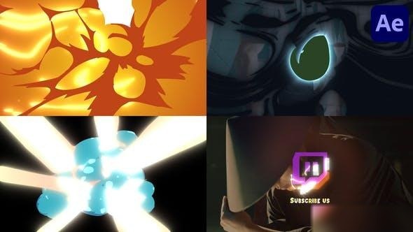 Videohive Cartoon Explosion Logo Opener for After Effects 43128255 Logo Stings template preview