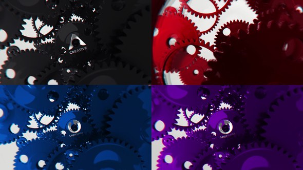 Videohive Cogs Unveil Logo Stings template preview