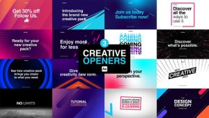 Videohive Creative Openers 3 Openers template preview