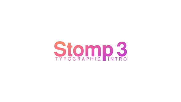 Videohive Stomp 3 - Typographic Intro Titles template preview