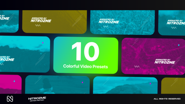 Videohive Colorful Typography Vol. 02 Titles template preview