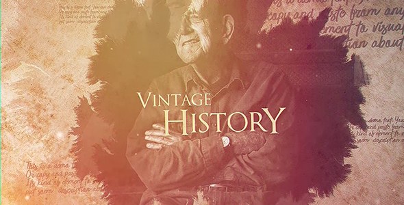 Videohive Vintage History Openers template preview