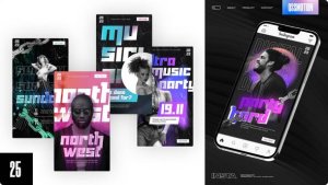 Videohive Party Instagram Stories Stories Video Displays template preview