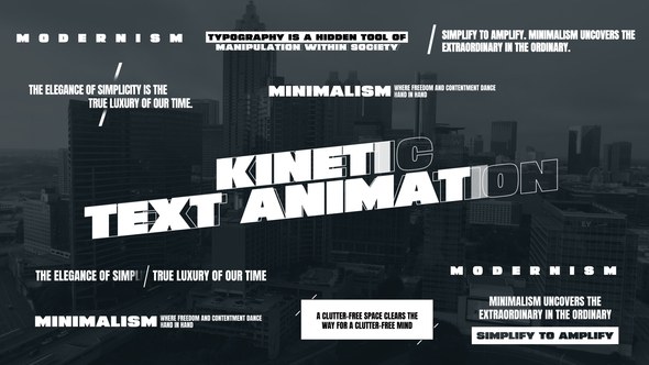 Videohive Kinetic Text Animation 47429507 Titles template preview