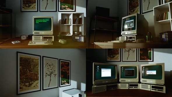 Videohive Old Computer Opener 52636280 Openers template preview