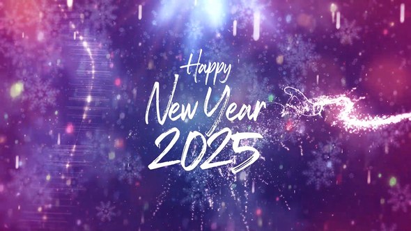 Videohive Magic New Year Greetings Titles template preview