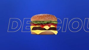 Videohive Tasty Burger 3D Intro Logo Stings template preview