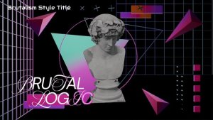 Videohive Brutalism Style Title Titles template preview
