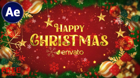 Videohive Christmas Intro I XMAS Intro Video Displays template preview