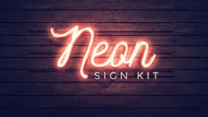 Neon Sign Kit Video Displays template preview