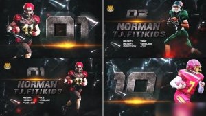 Videohive Sports Player Introducing // Powerful Sport Team Intro // Player Profile Openers template preview