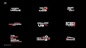 Videohive Kinetic Typography 1.0 | AE Titles template preview