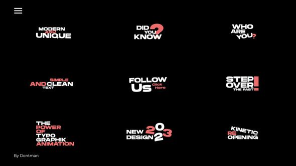 Videohive Kinetic Typography 1.0 | AE Titles template preview