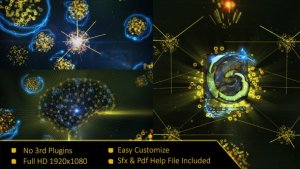 Videohive Brain Atom Reveal Logo Logo Stings template preview