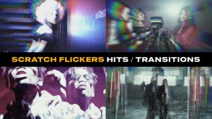 Videohive Scratch Flickers Hits and Transitions | After Effects Elements template preview
