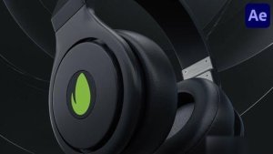 Videohive Headphones Logo for After Effects Logo Stings template preview
