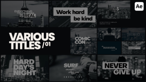 Videohive Various Titles Titles template preview