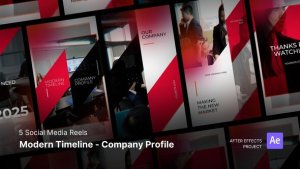 Videohive Social Media Reels - Modern Timeline - Company Profile After Effects Project Files Product Promo template preview