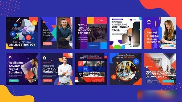 Videohive Business, Corporate Instagram Post Openers template preview