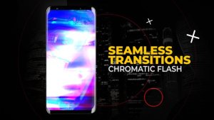 Videohive Vertical Chromatic Flash Transitions | After Effects Elements template preview