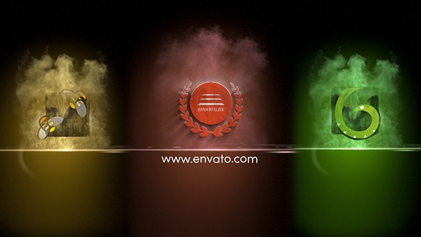Videohive Colorful Particles Logo Reveal Logo Stings template preview