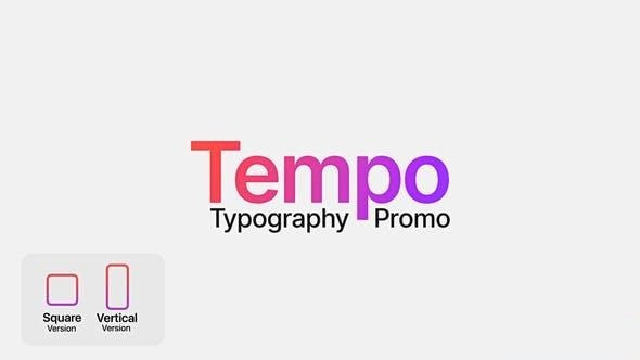 Videohive Tempo - Typography Promo Openers template preview