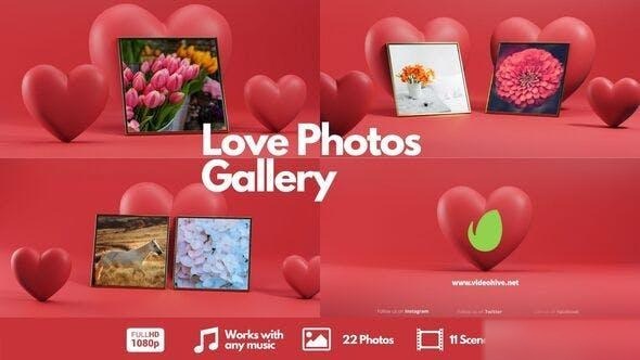 Videohive Love Photos Gallery Video Displays template preview