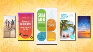 Videohive Summer/Beach Tropical Vertical Travel Stories 2 Product Promo template preview