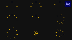 Videohive Animated Bursts And Highlight Lines Pack for After Effects Elements template preview