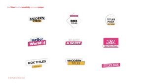 Videohive Box Titles | After Effects 51124474 Titles template preview