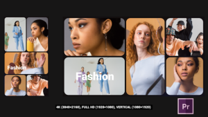 Multiframe Slideshow Premiere Pro template preview