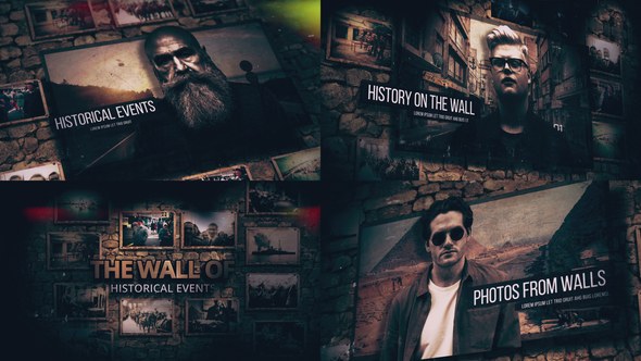 Videohive History On The Walls Openers template preview