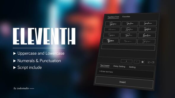 Videohive Animated Typeface - Eleventh Square Titles template preview