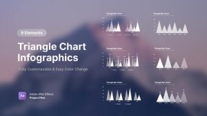 Videohive Triangle Chart Infographics Infographics template preview