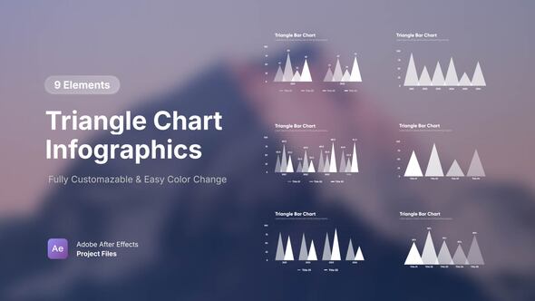 Videohive Triangle Chart Infographics Infographics template preview
