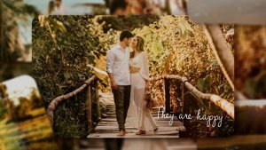 Romantic Slideshow MOGRT Premiere Pro template preview