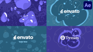 Videohive Wave And Bubbles Logo Opener for After Effects Openers template preview