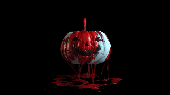 Videohive Horror Pumpkin Logo Reveal Logo Stings template preview